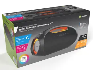 "Tracer" TRAGLO47226 Magnus PRO TWS "Bluetooth" nešiojamasis garsiakalbis 60 W Stereofoninis nešiojamasis garsiakalbis Juodas