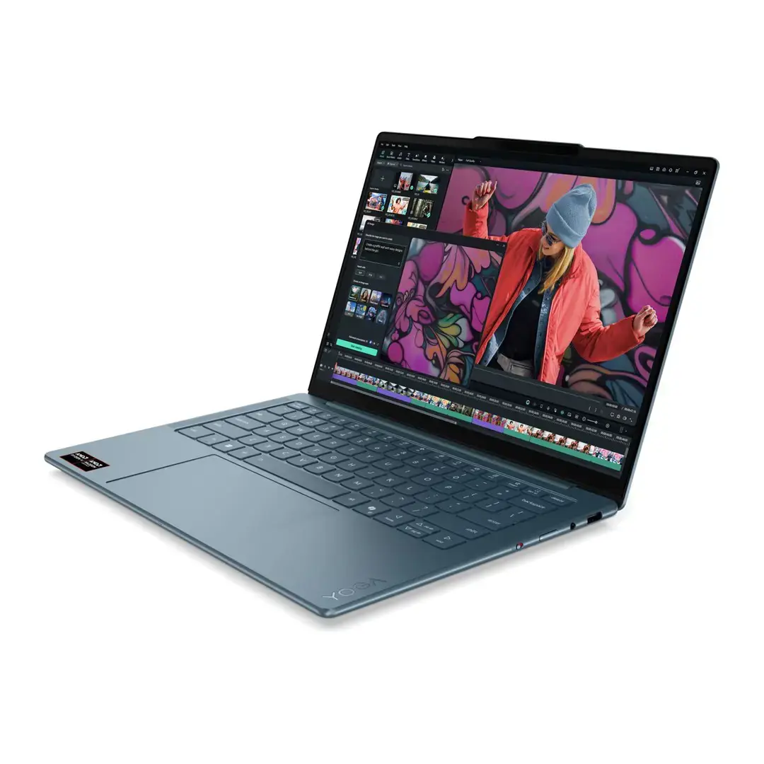 Lenovo Yoga Slim 7 14AKP10 Ryzen AI 5 340 14" WUXGA OLED 400 nits 60 Hz Glossy 16 GB LPDDR5-6400 512 GB SSD Radeon 840M Graphics 1080p webcam 70 Wh Win11 Tidal Teal