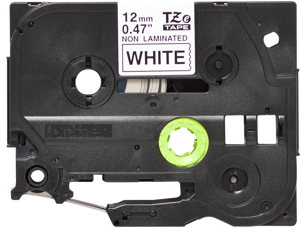 Brother Nelaminuota juoda ant baltos juostelė, Juoda ant baltos, TZ, Juoda, Terminis perkėlimas, Brother, PT-200, PT-210E, PT-220, PT-300, PT-310, PT-340, PT-340C, PT-350, PT-540, PT-540C, PT-550,...