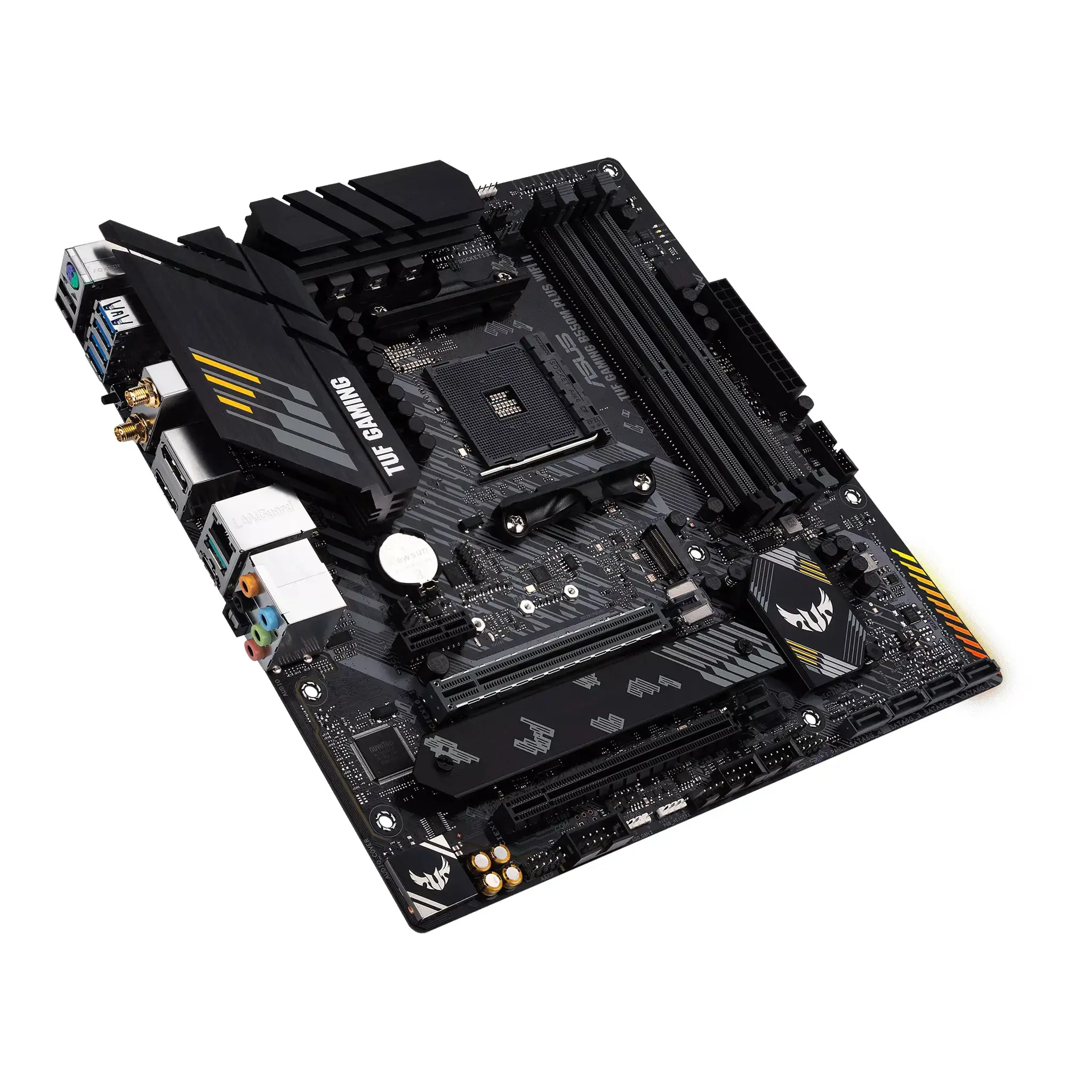 ASUS TUF GAMING B550M-PLUS WIFI II, AMD, "Socket AM4", "AMD Ryzen™ 3", "AMD Ryzen™ 5", "AMD Ryzen™ 7", 3 kartos "AMD Ryzen™ 9", 5 kartos "AMD Ryzen 9", "Socket AM4", DDR4-SDRAM, 128 GB