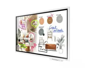 SAMSUNG FLIP PRO DIGITAL FLIPBOARD, WM55F-X, 55" UHD, REAR (HDMI IN/OUT, TOUCH OUT, USB 3.0, LAN, AUDIO), WIFI WPA2 ENTERPRISE, BLUETOOTH, RS-232, TIZEN 9 (8GB RAM/64GB STORAGE) SOC, SPEAKERS (2X15W), 400X400 VESA, WHITE GRAY