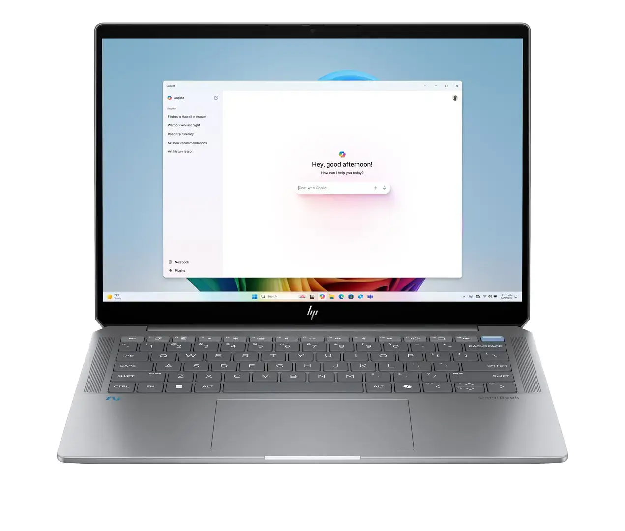 HP OmniBook Ultra 14-fd0003nn AMD Ryzen AI 9 365, Copilot+ PC laptop, 35.6 cm (14"), 2.2K touchscreen, 16 GB LPDDR5x-SDRAM, SSD, Wi-Fi 7 (802.11be), Windows 11 Home, Silver