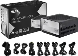 Maitinimo blokas MSI 306-7ZPLY11-HD8, 850 W, 80 PLUS Platinum