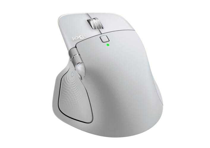 Logitech MX Master 4 for MAC Belaidė pelė RF Wireless + Bluetooth, 8000 DPI, White Silver