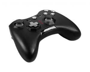 MSI FORCE GC20 V2 žaidimų valdiklis "Paruoštas kompiuteriui ir "Android", laidinis, reguliuojamas D-pad dangtelis, du vibraciniai varikliukai, ergonomiškas dizainas, nuimami kabeliai", žaidimų valdiklis, "Android", kompiuteris, galinis mygtukas, D-pad, makro mygtukas, maitinimo mygtukas, pradžios mygtukas, turbo mygtukas, analoginis / skaitmeninis, laidinis, USB 2.0