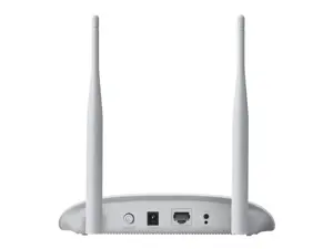 TP-Link 300 Mbps belaidis N prieigos taškas, 300 Mbit/s, 300 Mbit/s, 10 100 Mbit/s, 2,4-2,4835 GHz, IEEE 802.11b, IEEE 802.11g, IEEE 802.11n, IEEE 802.3, IEEE 802.3u, 15 dBm