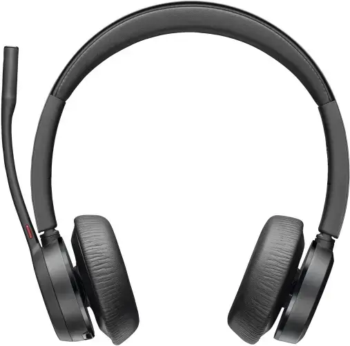 POLY Voyager 4320 Microsoft Teams Certified Headset +BT700 dongle +Charging Stand, Wireless, Calls/Music, 162 g, Headset, Black