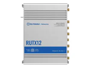 TELTONIKA RUTX12 Pramoninis 4G LTE maršrutizatorius Cat 6 Dual Sim 1x Gigabit WAN 3x Gigabit LAN WiFi 802.11 AC