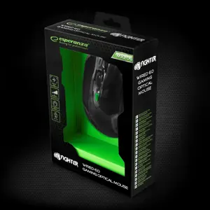 "Esperanza MX205 Fighter mouse" USB Type-A optinė 2400 DPI dešinioji ranka