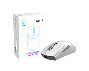 MSI Gaming Mouse | FORGE GM340 WIRELESS | Wireless | 2.4 GHz, Bluetooth, USB | White
