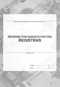 Išrašomų PVM sąskaitų faktūrų registras, A4 (48)  0720-061