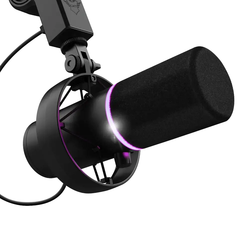 "Trust GXT 255+ Onyx", kompiuterio mikrofonas, 30-18000 Hz, 24 bitų, 96 kHz, 130 dB, kardioidinis