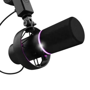 "Trust GXT 255+ Onyx", kompiuterio mikrofonas, 30-18000 Hz, 24 bitų, 96 kHz, 130 dB, kardioidinis