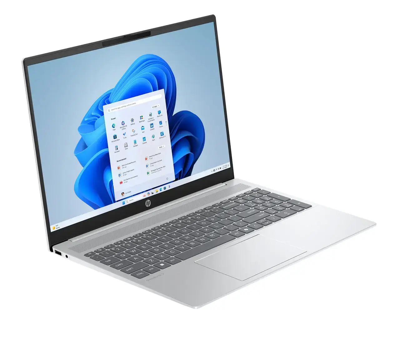 HP OmniBook 5 AI 16-af1216nw Intel Core Ultra 7 255U Laptop 40.6 cm (16") 2K Display 16 GB LPDDR5x SDRAM 512 GB SSD Wi-Fi 6E (802.11ax) Windows 11 Home AI PC Silver