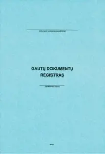 Gautų dokumentų registracijos žurnalas, A4 (48)  0720-006
