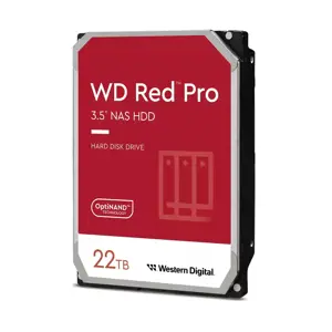 "WD Red Pro NAS" 22TB SATA 6Gb/s 3,5 colių vidinis 7200 aps/min 512 MB spartinančiosios atminties 2…