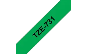 Brother TZE-731, TZ, žalias, 8 m, 1,2 cm