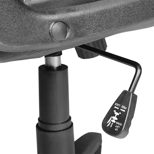 Dirbtinės odos biuro kėdė juoda