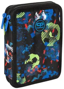 Forminis dviejų skyrių penalas su priedais CoolPack Jumper XL Football Blue 2