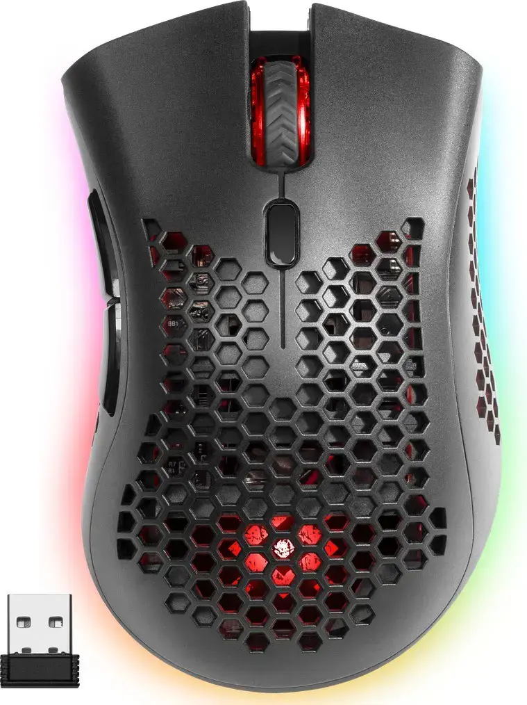 Defender GM-709L Warlock 52709 Belaidė pelė žaidėjams su RGB apšvietimu