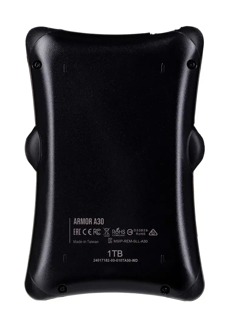 SILICON POWER Išorinis kietasis diskas Armor A30 1TB 2,5 colio USB 3.2 nuo smūgių Juoda MIL-STD 810F metodas 516.5 IV procedūra LED šviesa