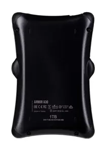 SILICON POWER Išorinis kietasis diskas Armor A30 1TB 2,5 colio USB 3.2 nuo smūgių Juoda MIL-STD 810F metodas 516.5 IV procedūra LED šviesa