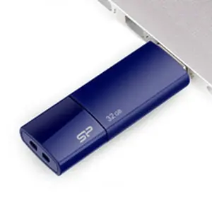 "Silicon Power Ultima U05", 32 GB, USB Type-A, 2.0, skaidrių, 9,2 g, mėlyna