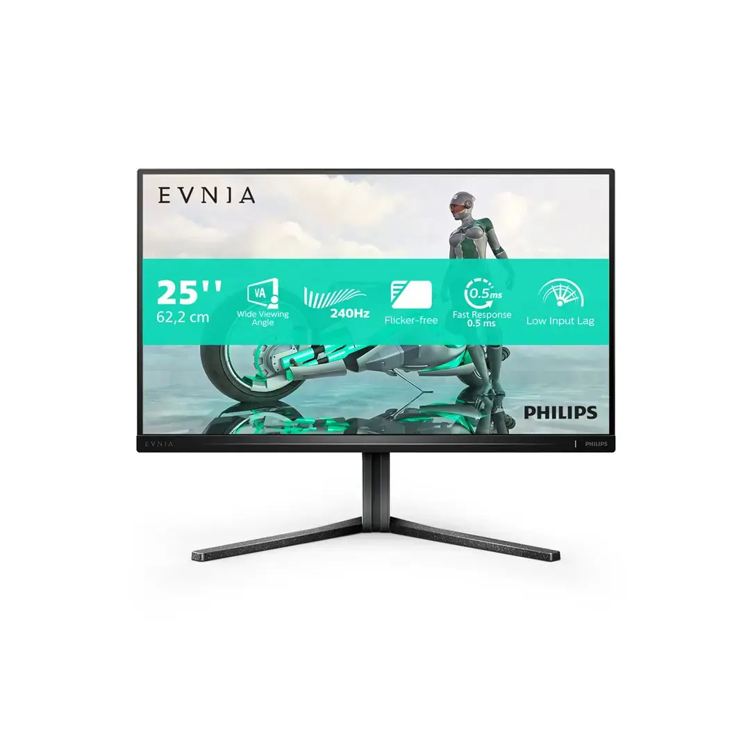 Monitorius "Philips Evnia 25M2N3200W/00" 24,5" VA LCD ekranas nemirguliuoja