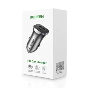 Ugreen 30780, Automatinis, Cigarų žiebtuvėlis, 12 V, juodas