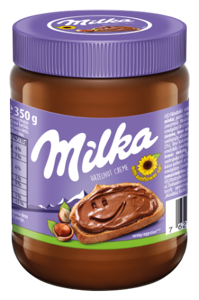 Šokoladinis kremas MILKA Hazelnut, 350g