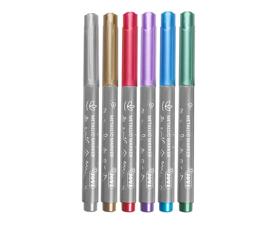 Žymekliai JOVI DECOR METALIC, 6 sp.