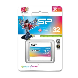 "Silicon Power" 32 GB "Compact Flash 200X", 32 GB, "CompactFlash", pilka