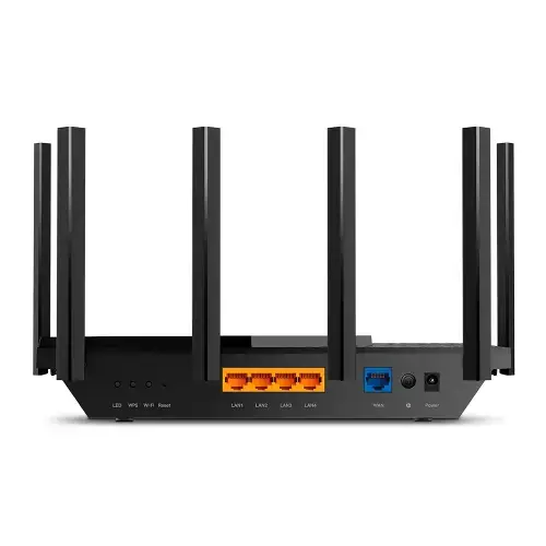 TP-Link AX5400 Dviejų dažnių Gigabit Wi-Fi 6 maršrutizatorius, "Wi-Fi 6" (802.11ax), dviejų dažnių (2,4 GHz / 5 GHz), Ethernet LAN, juodas, nešiojamasis maršrutizatorius