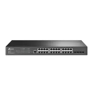 "TP-Link JetStream" 24 prievadų Gigabit L2 valdomas komutatorius su 4 SFP lizdais, valdomas, L2/L3,…