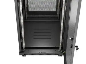 Lanberg FF01-6824-23BL rack cabinet 24U Freestanding rack Black