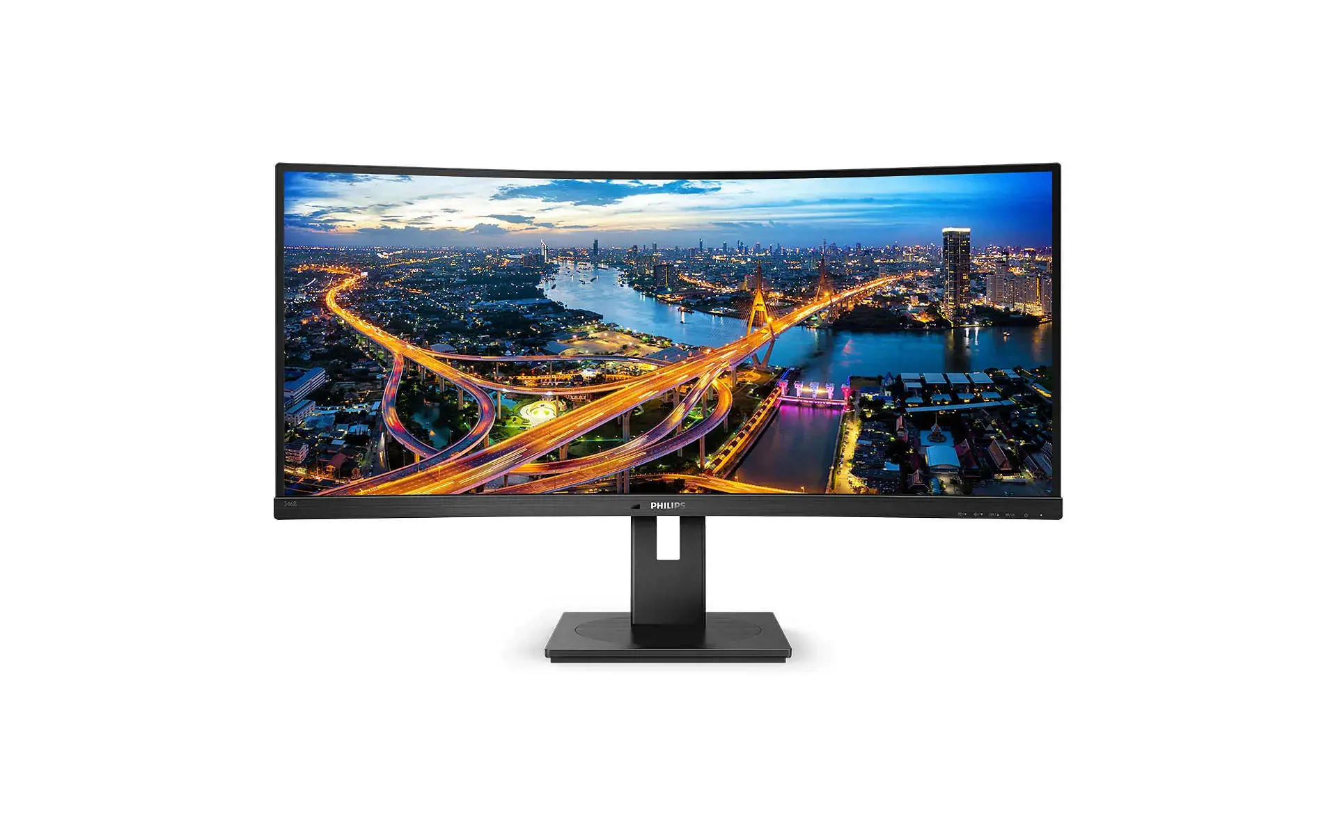 Monitorius Philips B Line 346B1C/00, 86.4 cm (34"), 3440 x 1440 pixels, Quad HD, LCD, 4 ms, Black