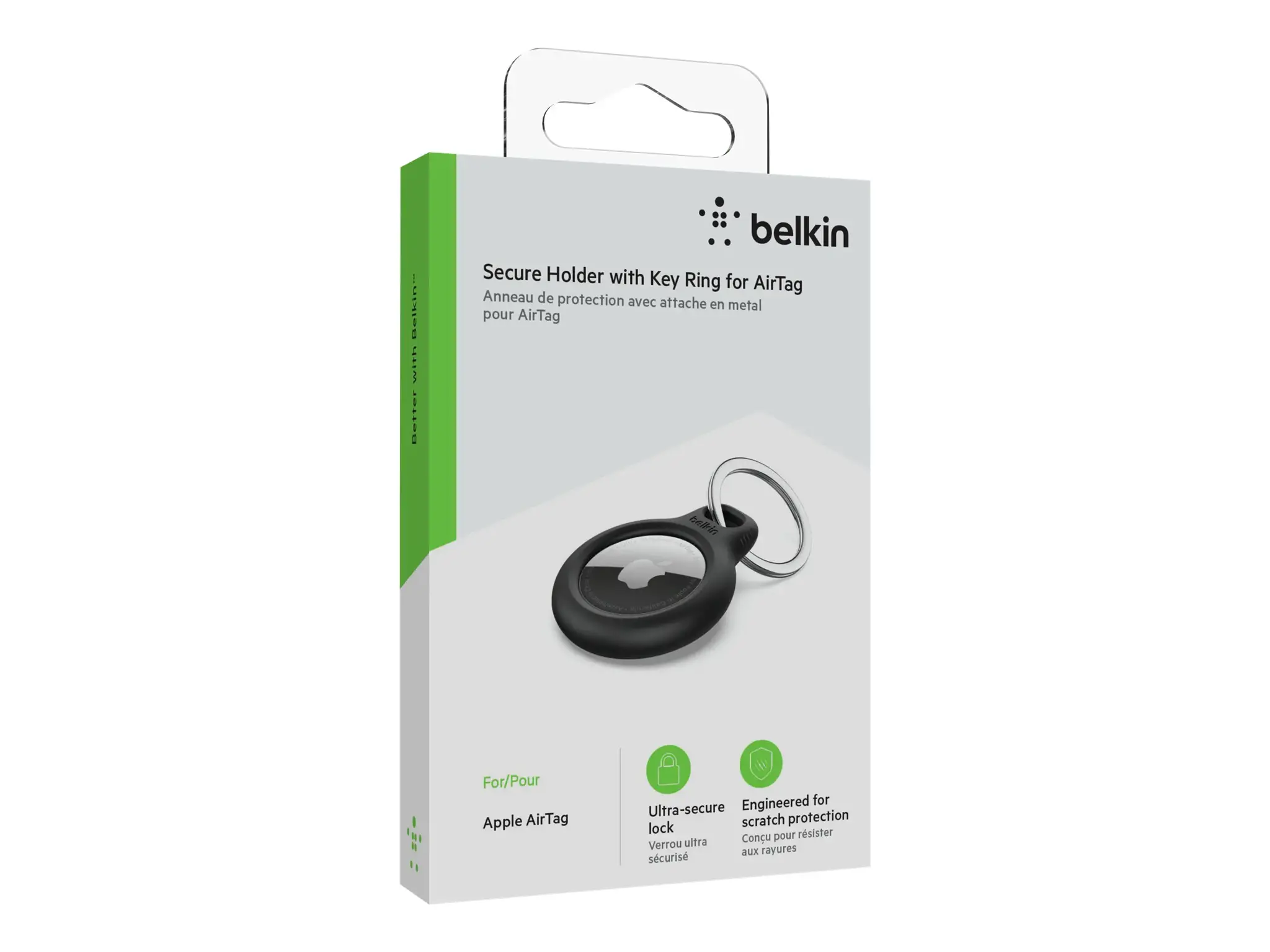Belkin F8W973btBLK, Raktų ieškiklio dėklas, juodas, atsparus įbrėžimams, 1 vnt., AirTag