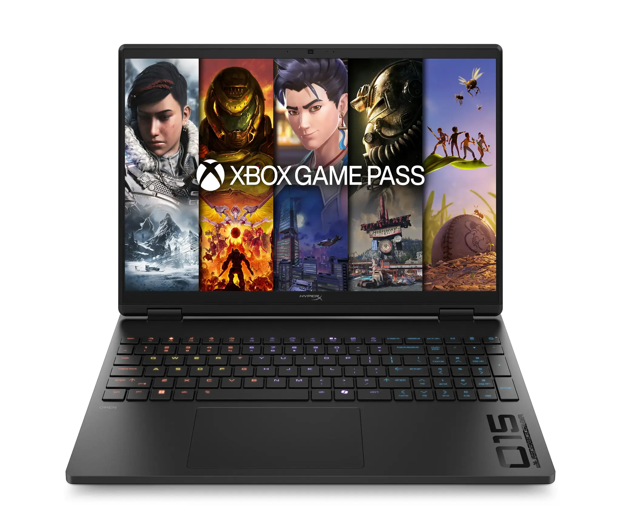 HyperX OMEN 15-gb0003ny - Ryzen 5 240, 16GB DDR5 1DM 5600, 512GB PCIe Gen4 Value, NVIDIA GeForce RTX 5060 8GB VRAM, 15.3 WQXGA (2560x1600) Antiglare Low Blue Light, Shadow Black, 150 Watt, Win 11 Home, 1 years