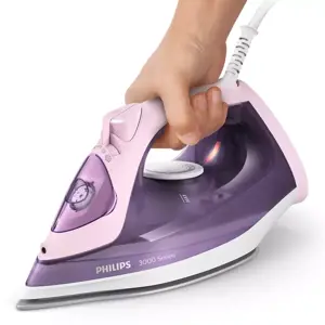 "Philips" 3000 serijos DST3020/30, Garinis lygintuvas, Keraminis padas, 1,9 m, 160 g/min, rožinis, violetinis, 35 g/min