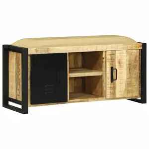 Suolo spintelė Ruda 100 x 35 x 50 cm Mango medienos masyvas