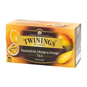 TWININGS Juodoji arbata su pasiflorais ir mangais, 25x2g, 50g