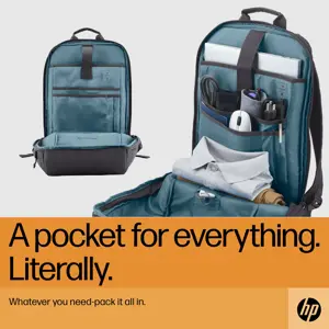 HP Travel 18 Liter 15.6 Iron Grey Laptop Backpack, 39.6 cm (15.6"), Polyester