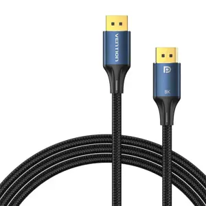 HD DisplayPort 8K kabelis 1 m Vention HCELF (mėlynas)