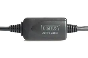 DIGITUS USB 2.0 kartotinis kabelis, 15 m USB A vyriškas / A moteriškas