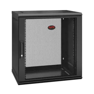 APC NetShelter WX 12U viengubas pakabinamas sieninis korpusas 400 mm gylio, sieninė spinta, 12U, 90 kg, juoda