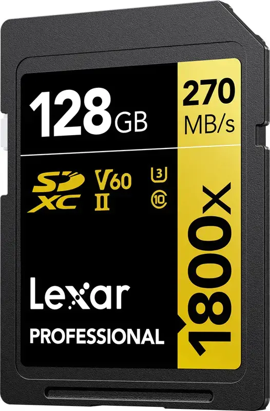 "Lexar" atminties kortelė SDXC 128GB Professional 1800x UHS-II U3 V60