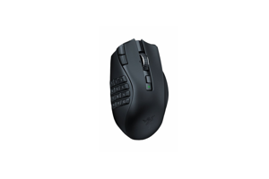 "Razer Naga V2 HyperSpeed" žaidimų pelė, 2,4 GHz, "Bluetooth", belaidė, juoda