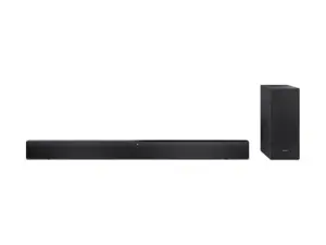 Sharp 2.1 Dolby Atmos/DTS Virtual:X Soundbar with Slim Wireless Subwoofer | HT-SBW310 | 330 W | Bluetooth | Black | Wireless connection