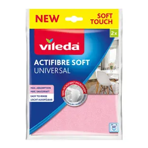 Valymo šluostės Vileda Actifibre Soft 171813 2,72 x 2 x 56 x 2 cm (2 vnt.)