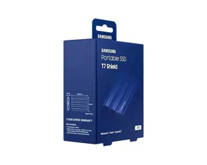 SAMSUNG nešiojamasis SSD T7 Shield 1TB USB 3.2 Gen 2 + IPS 65 mėlyna